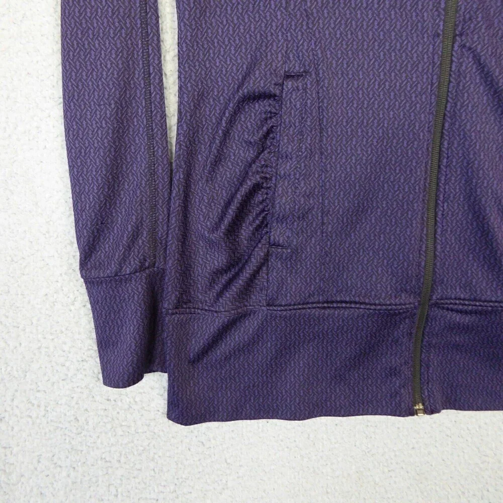 Mondetta Hoodie Women’s Small Purple Full Zip Long Sleeve Thumb Holes Mock Neck